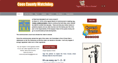 Desktop Screenshot of cooscountywatchdog.com