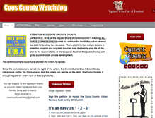 Tablet Screenshot of cooscountywatchdog.com